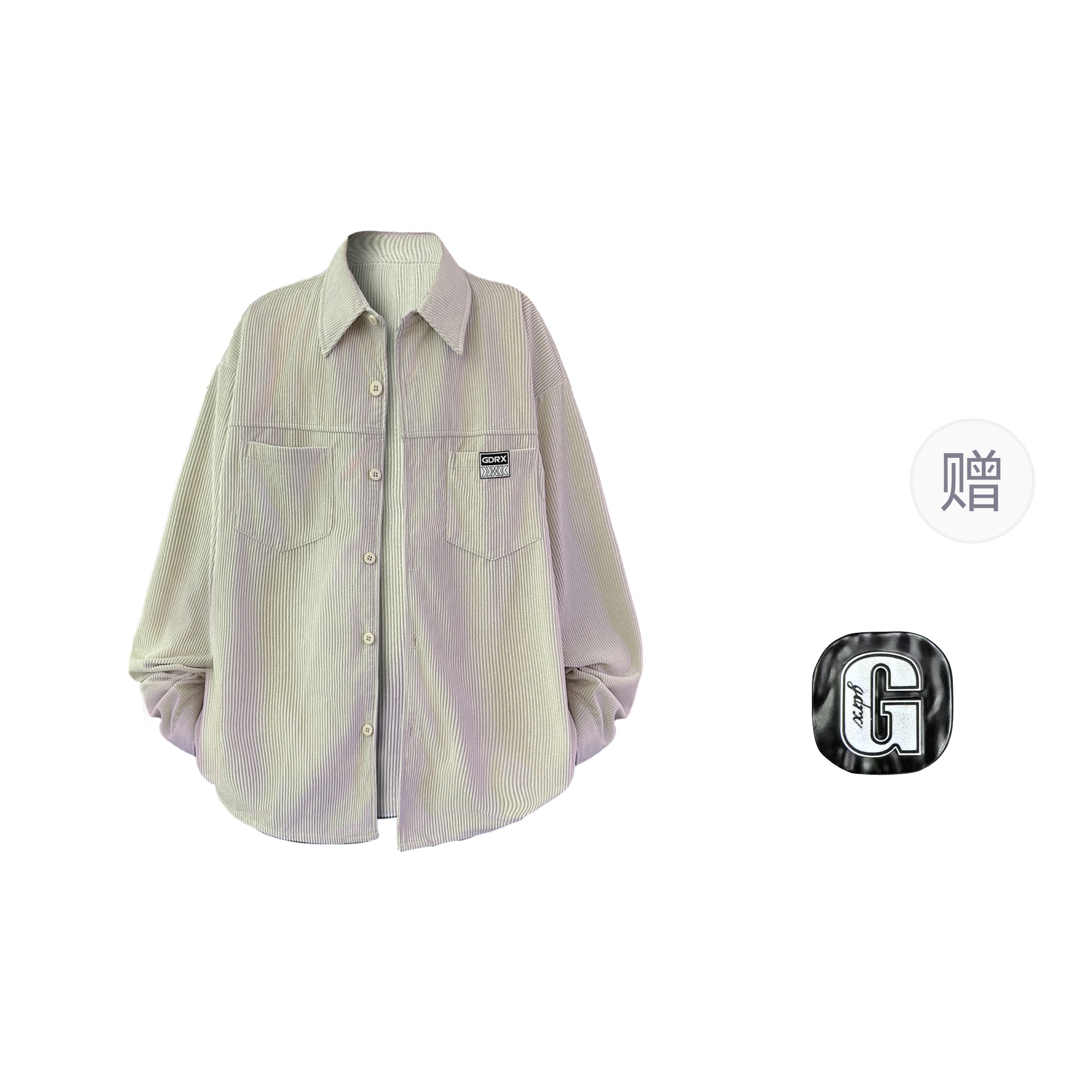 

Рубашка унисекс GDRX, Apricot-No Pocket