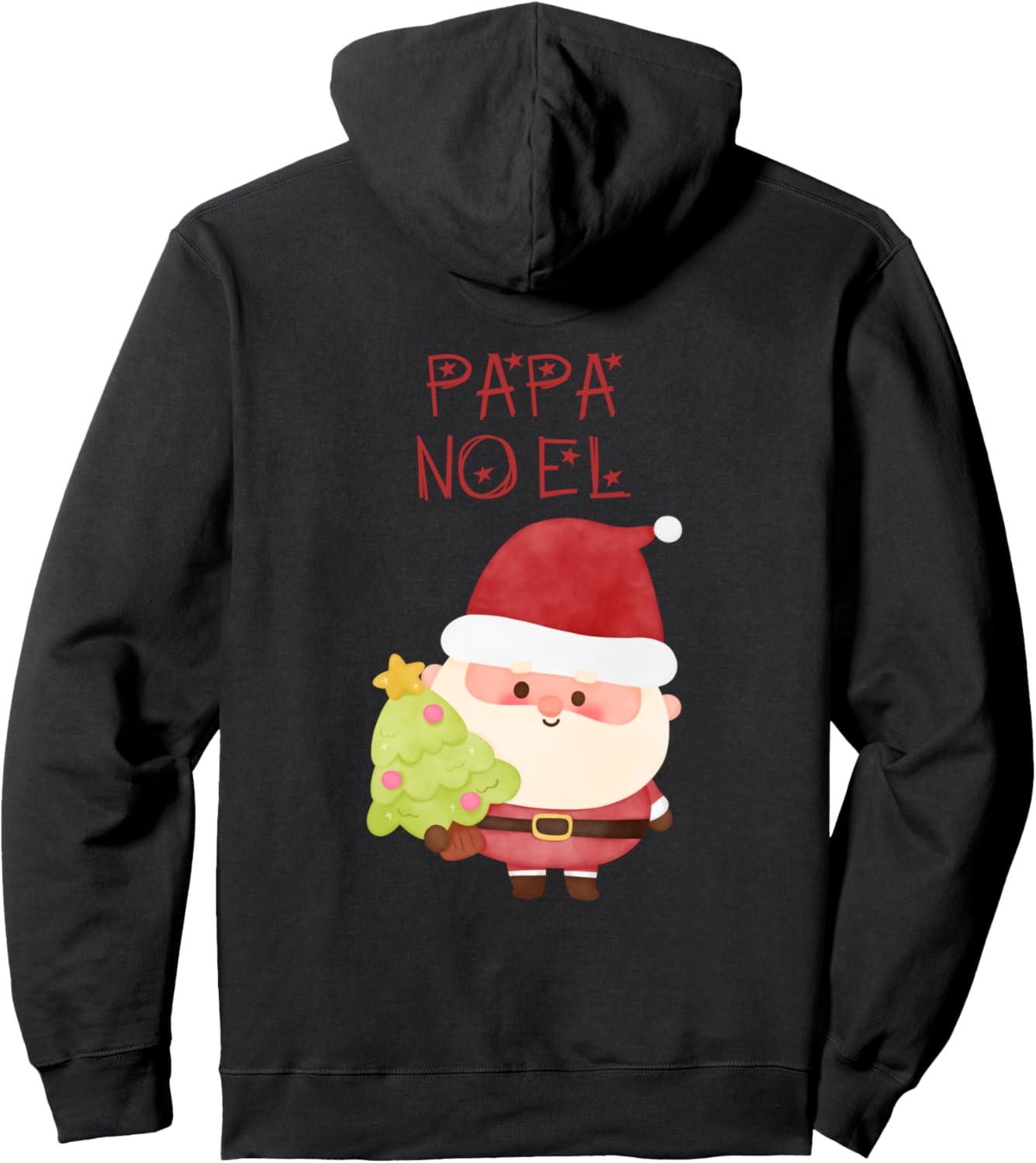 

Худи с изображением рождественского спаниеля Christmas Kwanzaa Hanukkah Holiday Shop, черный