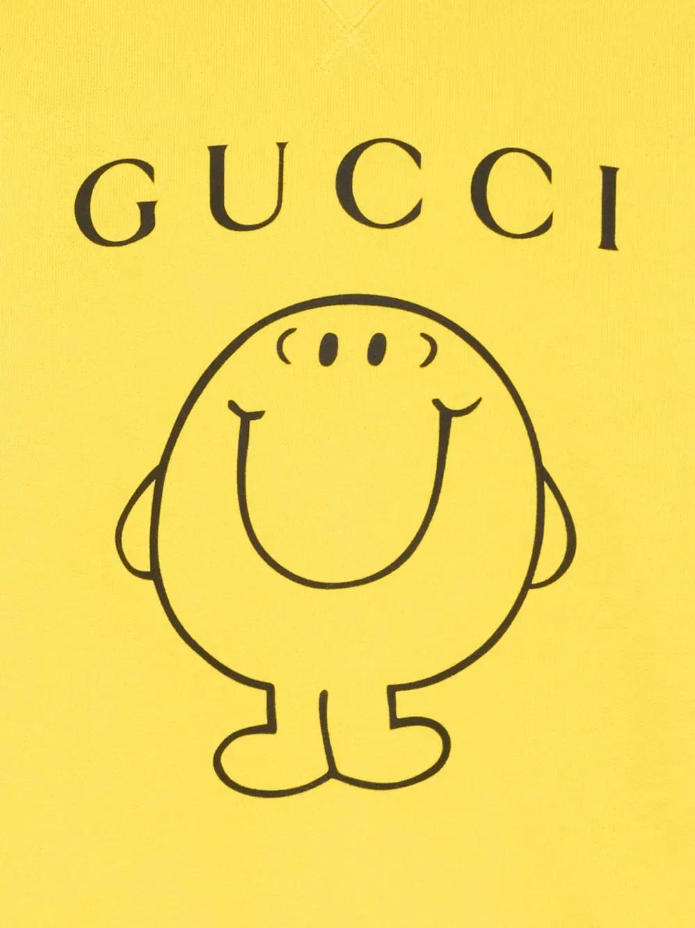 Худи с графическим принтом Gucci Kids, желтый — фото 4