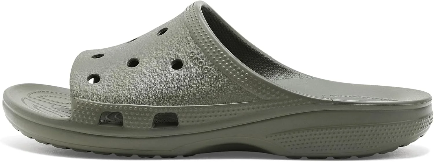 Мужские сандалии Crocs Saturday Slide, оливковый — фото 4