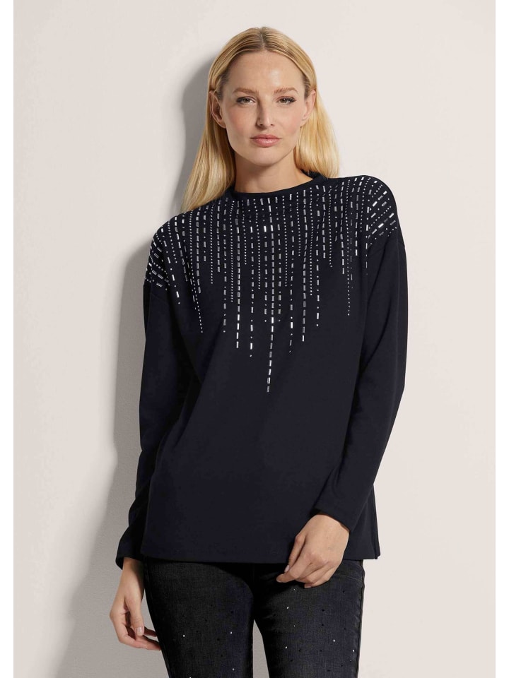 

MADELEINE Толстовка с отделкой стразами, черного цвета