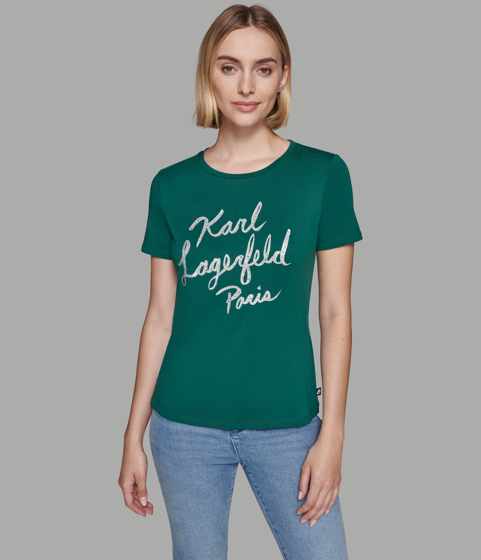 

Футболка с надписью karl sparkle KARL LAGERFELD PARIS, зеленый