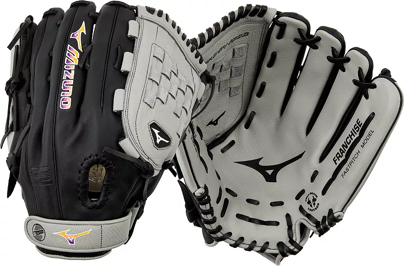 

Перчатки Fastpitch Mizuno 13 дюймов из франчайзинговой серии, серый/черный