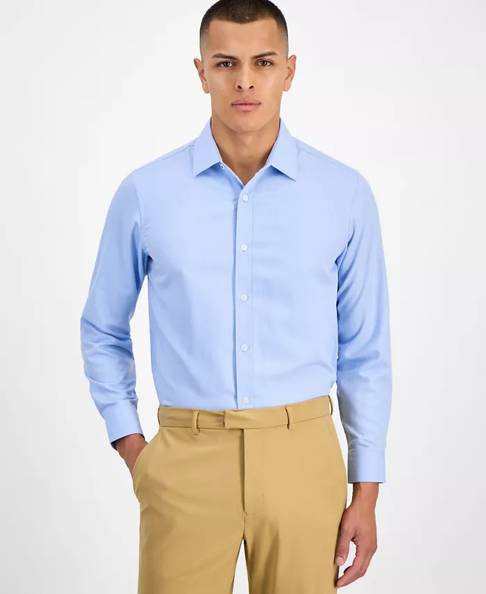 

Мужская рубашка с геометрическим принтом и пуговицами Four Way Stretch Tom Baine, синий