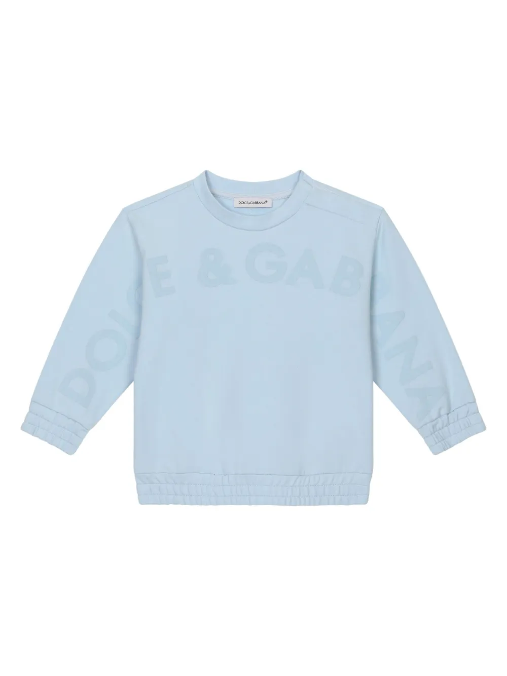

Толстовка с тисненым логотипом Dolce & Gabbana Kids, синий