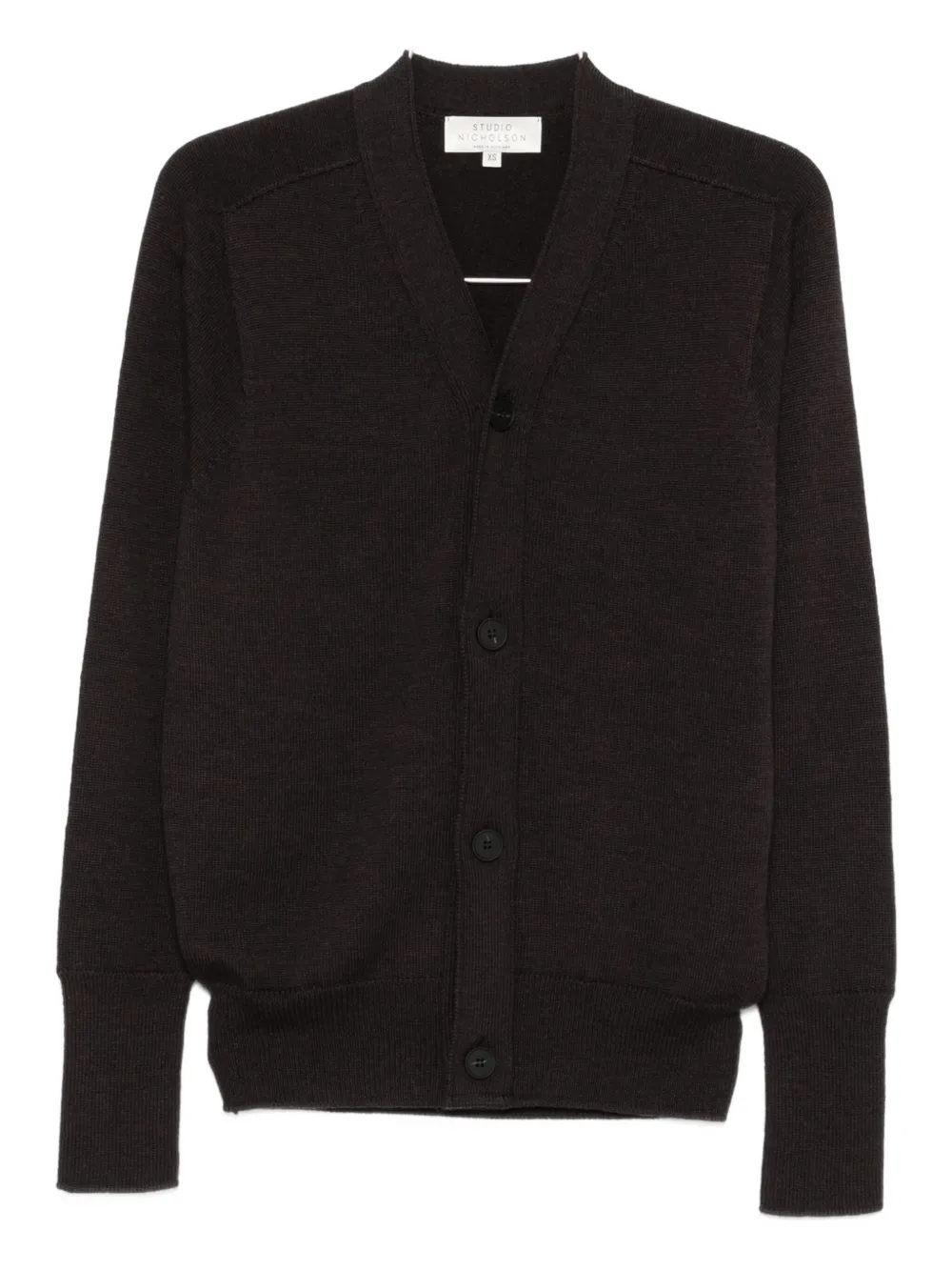 

Шерстяной кардиган Studio Nicholson, коричневый