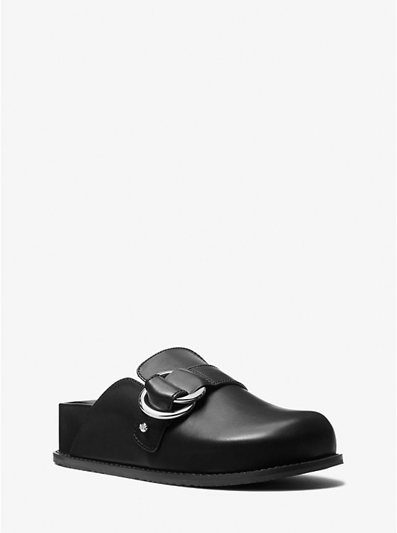 Сабо из кожи Jaden Michael Kors, черный