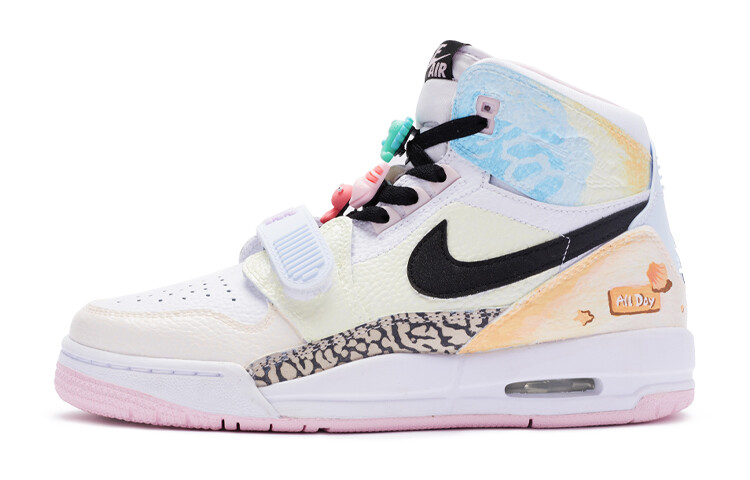 

Кроссовки JORDAN Legacy 312 Vintage Basketball Shoes Women's High-Top White/pink/meter/blue
