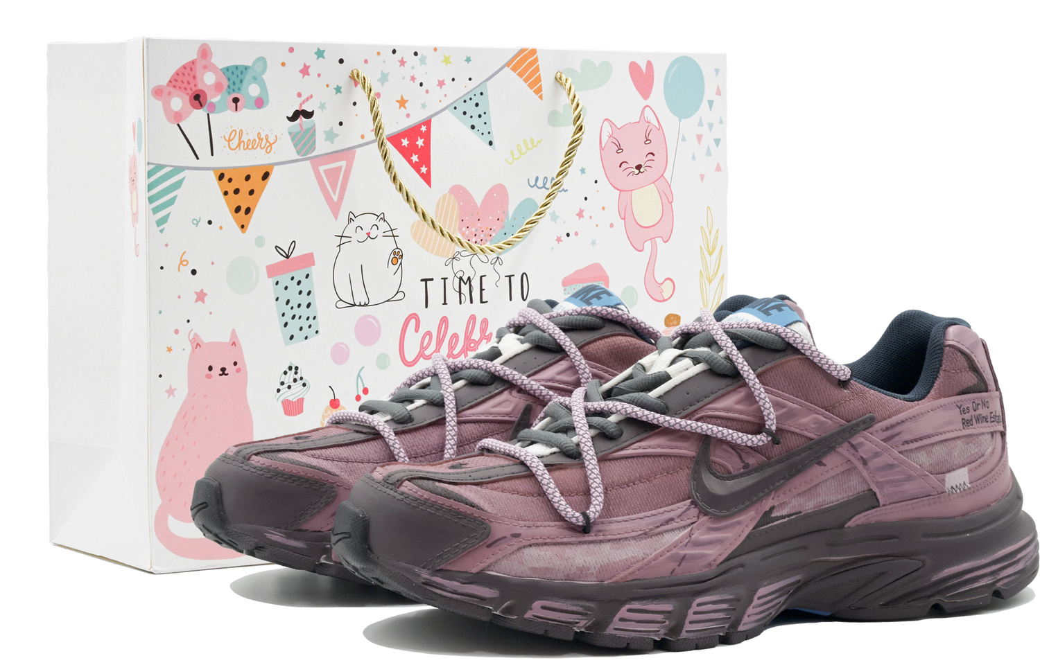 

Nike Кроссовки Initiator Cushioning, износостойкие низкие беговые кроссовки унисекс, коричневый с красным