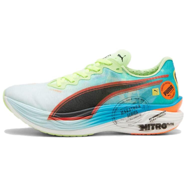 

Кроссовки Deviate NITRO для бега мужские с низким верхом, синий/зеленый Puma