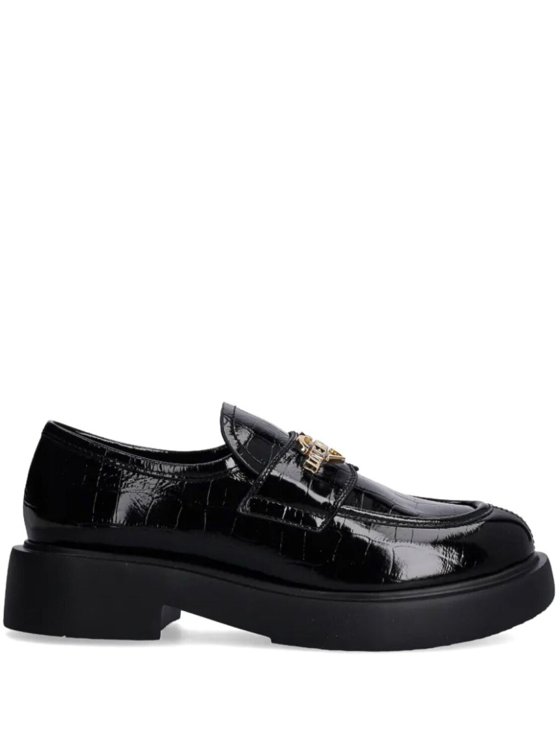 Love Moschino лоферы с логотипом, черный