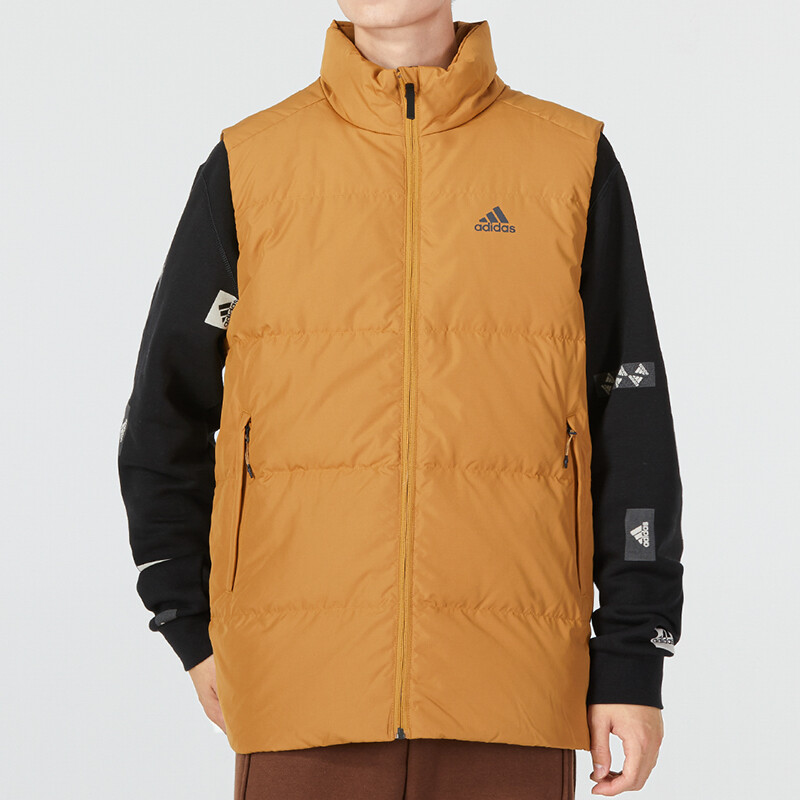 Жилет мужской коричневый Adidas, коричневый — фото 3