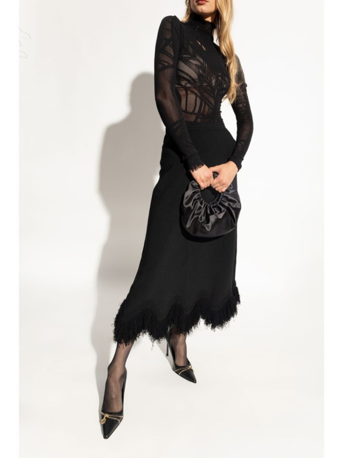 Versace Jeans Couture туфли-лодочки с застежкой-молнией 105 мм, черный — фото 2