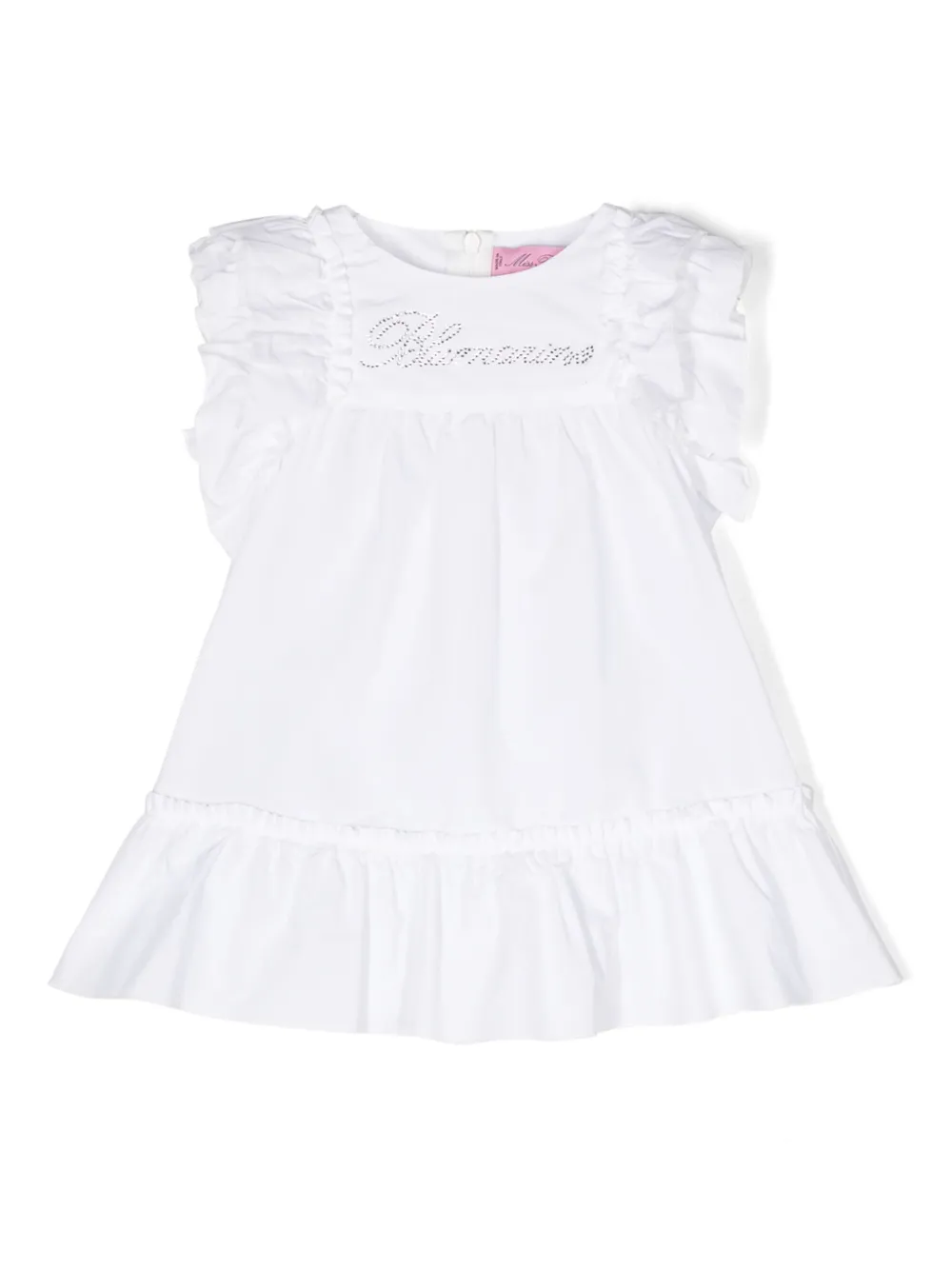 

Платье с логотипом Miss Blumarine, белый