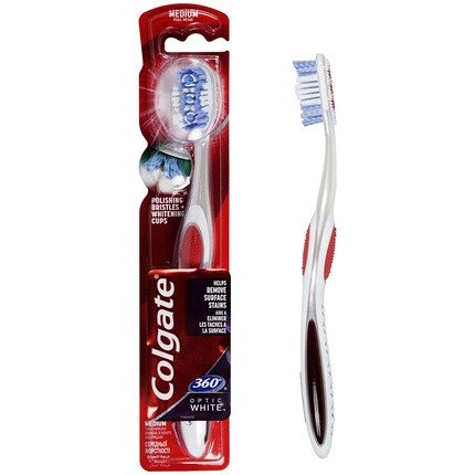 

360 Оптическая белая зубная щетка, Colgate