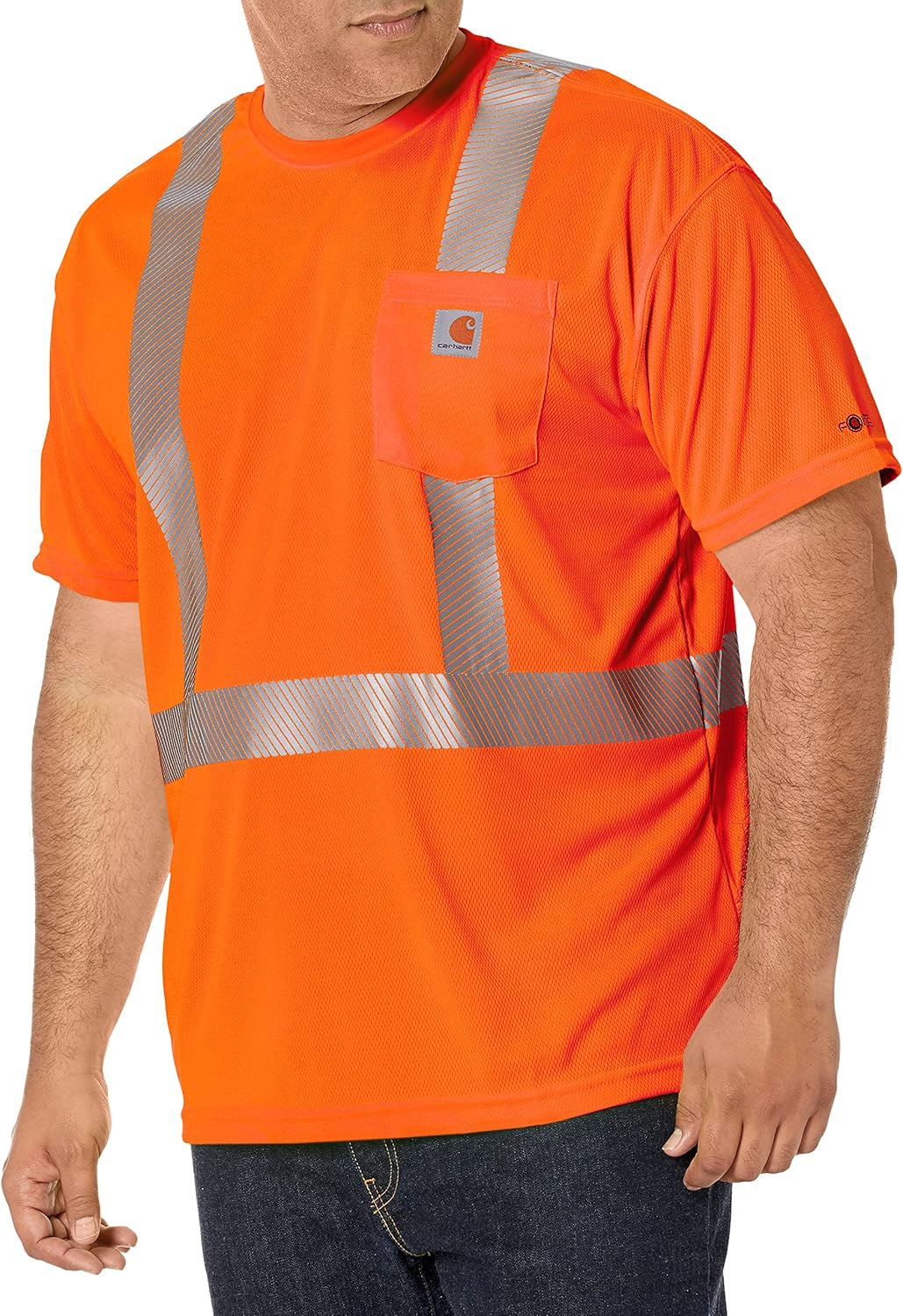 

Carhartt мужская футболка с коротким рукавом Force High-Visibility Class 2, Brite Orange, Оранжевый, Carhartt мужская футболка с коротким рукавом Force High-Visibility Class 2, Brite Orange