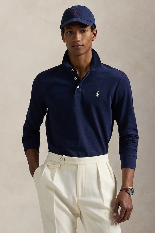 

Лонгслив Polo Ralph Lauren, темно-синий