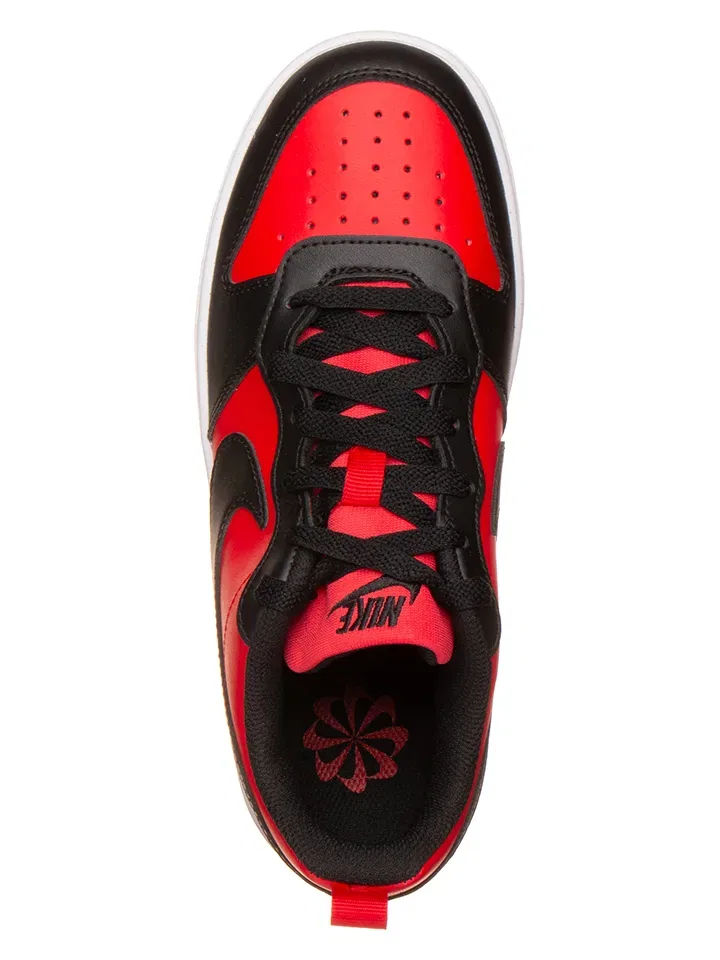 Кроссовки со шнуровкой и липучкой Nike красные/черные — фото 4