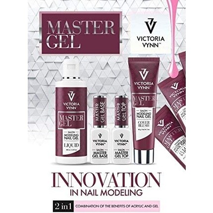 Master Gel UV LED Моделирующий акриловый строительный гель 60 г 02 Молочно-белый Victoria Vynn — фото 3