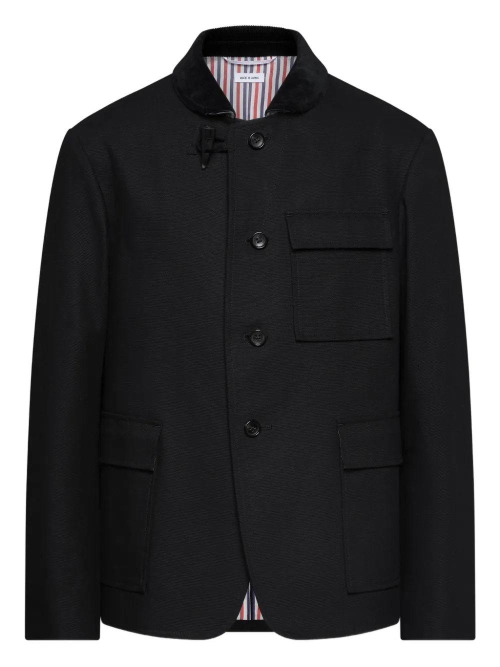 

Куртка с бархатным воротником THOM BROWNE, черный