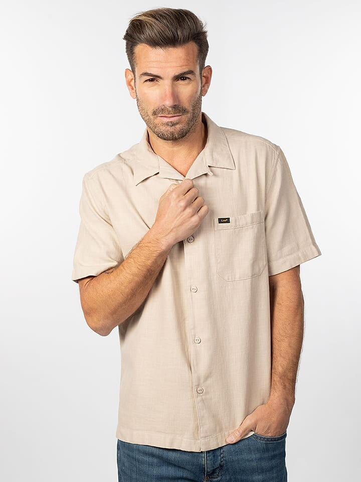 

Рубашка Lee Regular fit, бежевый