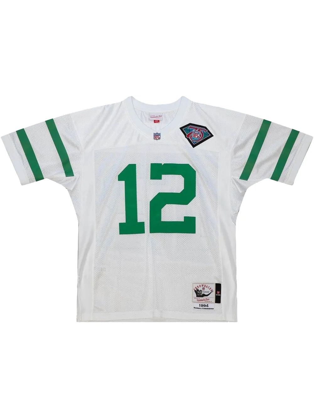 

Топ 1994 Randall Cunningham Philadelphia Eagles White Authentic Alternate Mitchell & Ness, белый