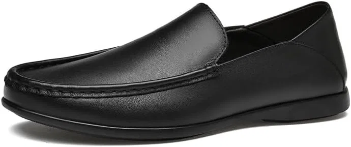 Лоферы кожаные Men's Loafers, черный PUGHGAETZF