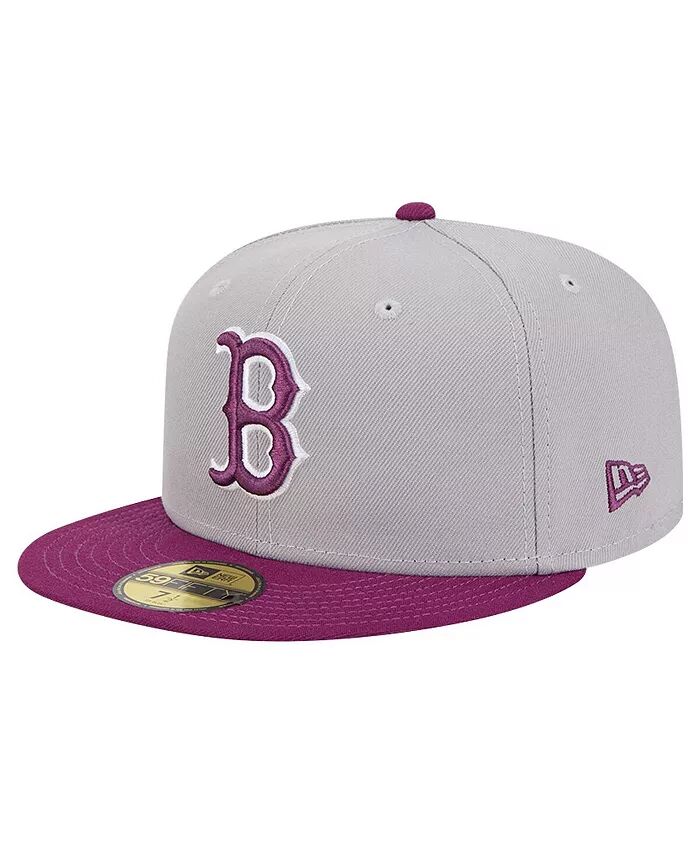 

Мужская серо-фиолетовая бейсболка Boston Red Sox в двухцветном исполнении, набор из 59FIFTY New Era