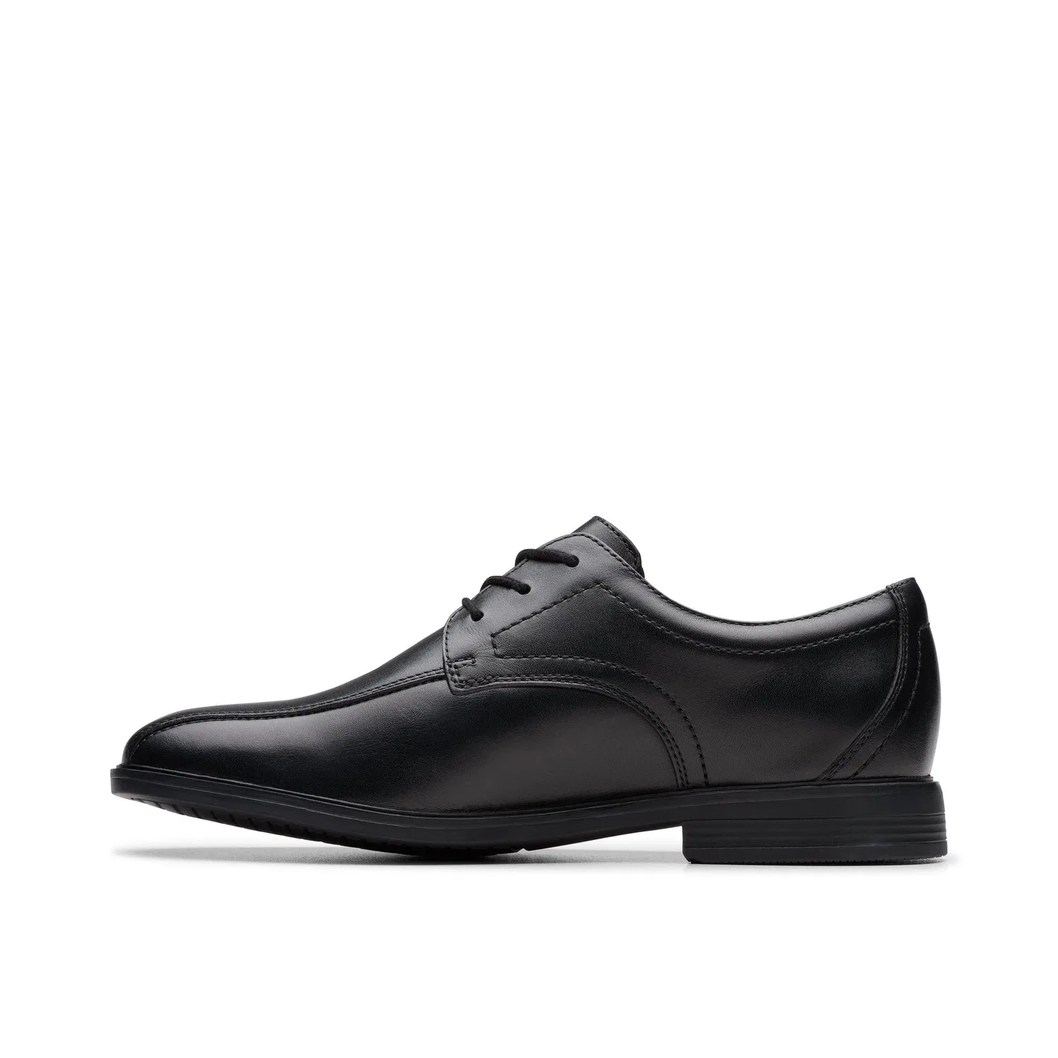 Туфли кожаные на шнуровке Clarks, черный — фото 2