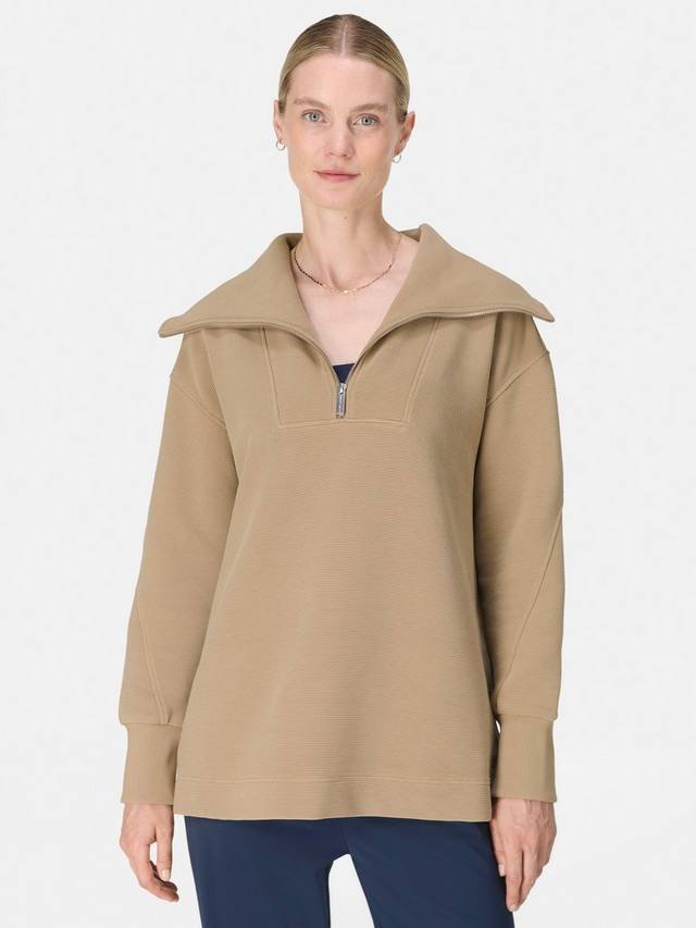 

Спортивная кофта Peaceful Rib с молнией до половины Sweaty Betty, Sepia Brown