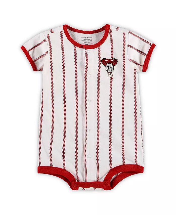 

Белый комбинезон в полоску для мальчиков и девочек Arizona Diamondbacks Power Hitter Outerstuff