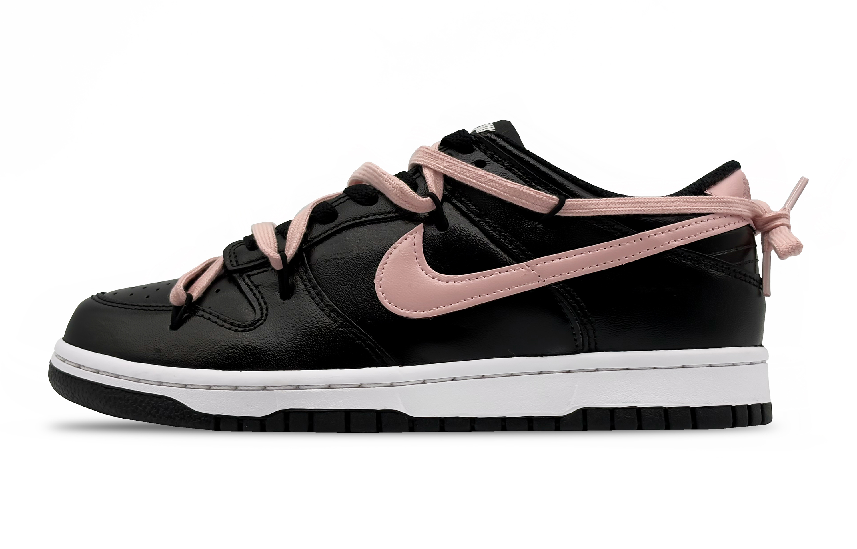 

Детские скейтерские кроссовки Dunk Grade School Nike, черный/розовый