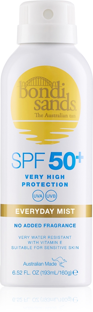 

Водостойкий солнцезащитный спрей для ежедневного использования Spf 50+ Bondi Sands, spf 50+ 160 гр