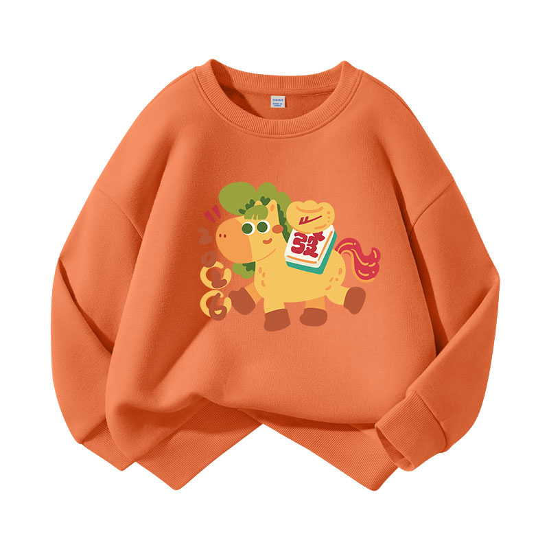 

Детский свитшот с круглым вырезом Moderate WARRIOR, warm оранжевый/h sycee entrance