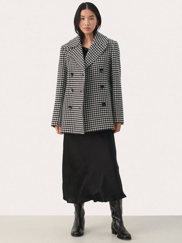 

Пальто Lekia в клетку Houndstooth Part Two, Black/White