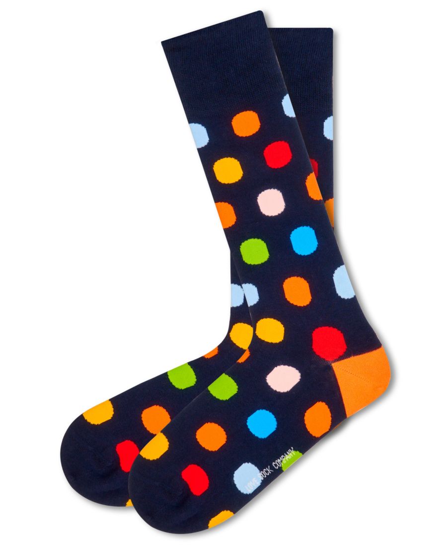 

Мужские носки в крупный горошек Love Sock Company, Navy