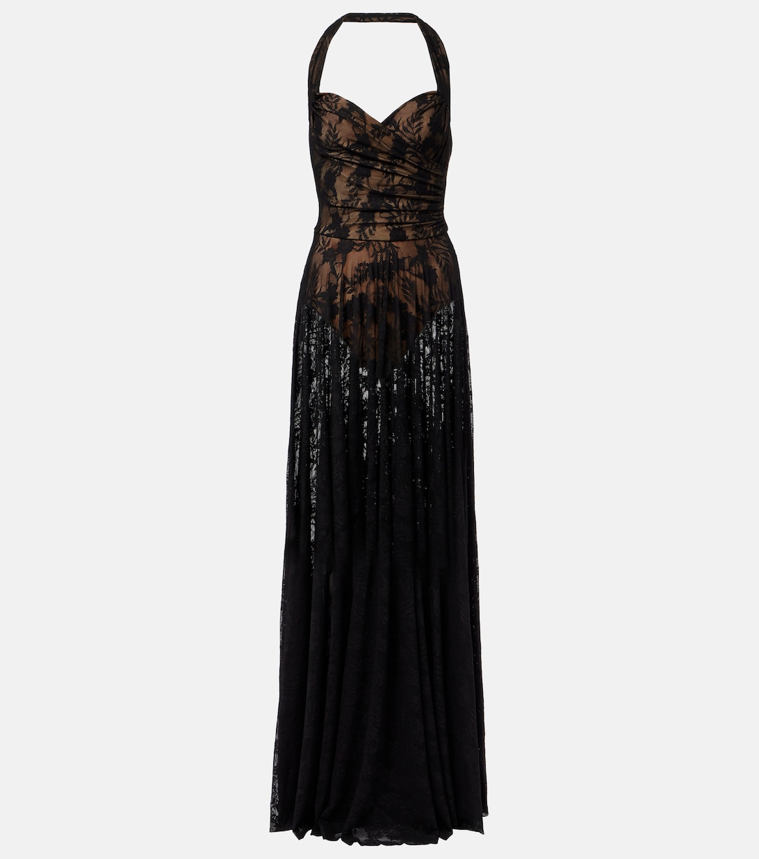 

Платье Cayla Norma Kamali, Black Stretch Lace/Nude