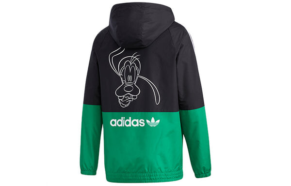 Куртка оригинальная x goofy wb disney толстовка с капюшоном куртка для мужчин зеленая Adidas, черный — фото 2