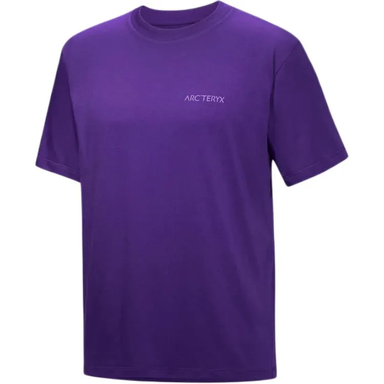Футболка мужская с круглым вырезом тонкая Arcteryx, Rock Crevice Purple/Mountain Bellflower Purple/Azalea/Aster