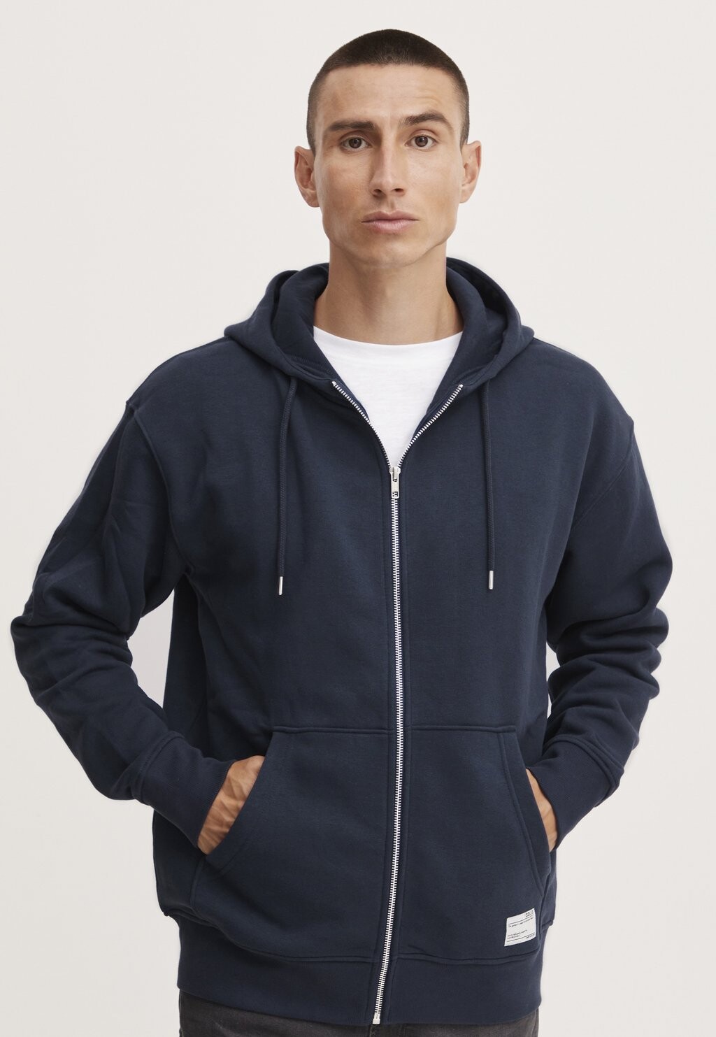 

Толстовка на молнии SDLENZ ZIPPER SW Solid, темно-синий