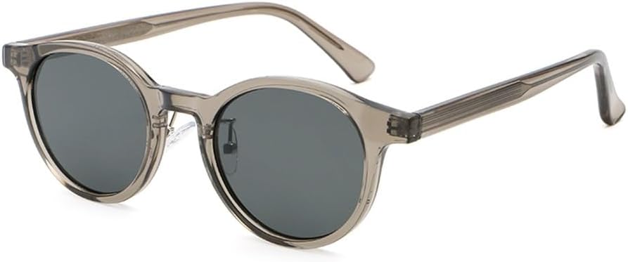 

Солнцезащитные очки в круглой оправе с защитой от УФ-излучения UV400 для женщин, зеленые, коричневые, серые, в стиле ретро, ​​для мужчин, из ацетата, унисекс, аксессуары WNCKSQ, Grey