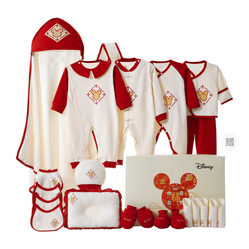 

Подарочный набор для малыша 2 предмета для младенцев и детей ясельного возраста Disney, красный