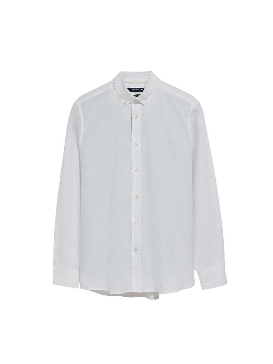 

Рубашка на пуговицах классического кроя Polo Club, белый