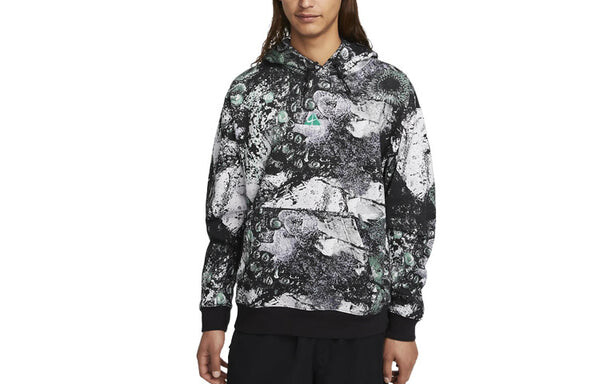 Толстовка Nike ACG Therma-FIT Tuff Fleece Pullover Hoodie 'Ashen Slate Black Summit White', мультиколор — фото 3