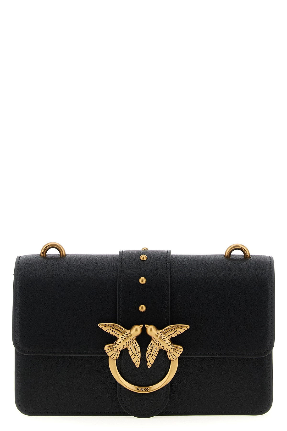 

Кожаная сумка Pinko Love One Mini, черная