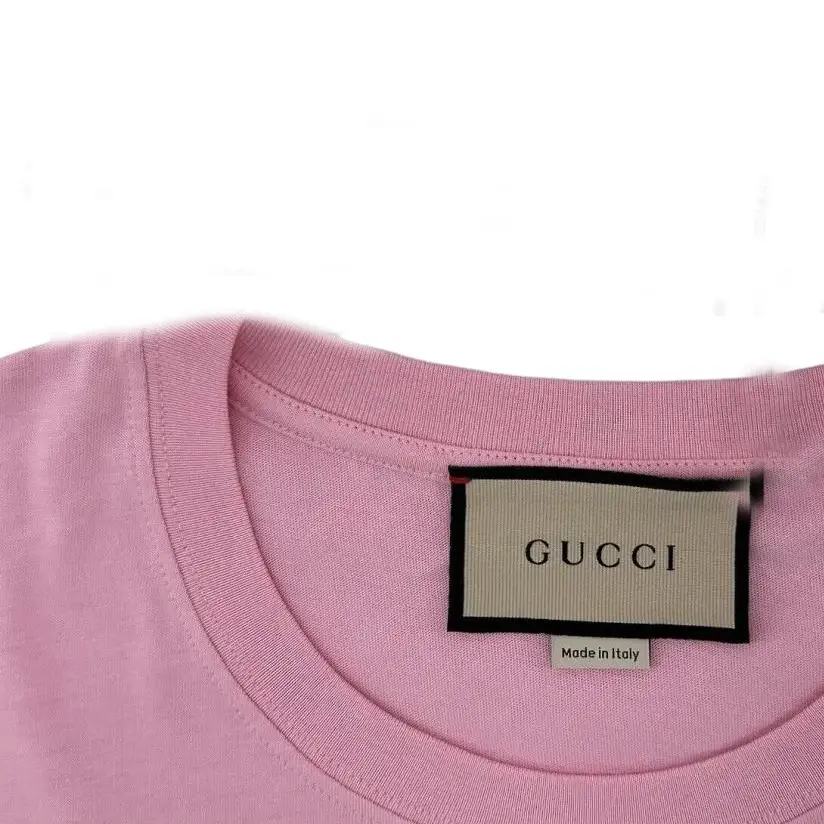 Футболка женская розовая GUCCI — фото 4