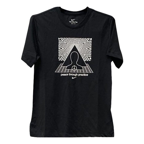 

Футболка Nike Dri Fit Yoga Graphic 'Black', черный