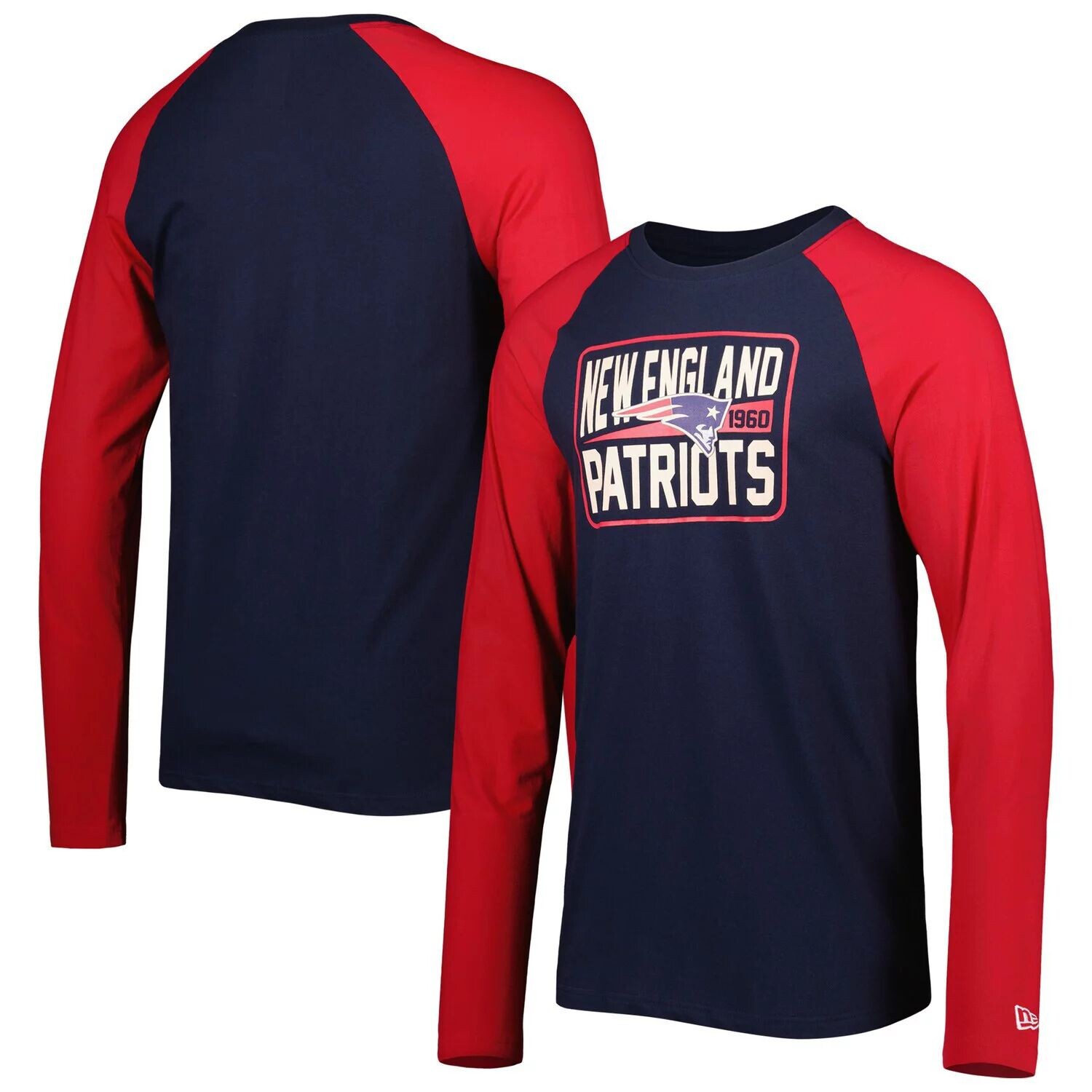 

Мужская темно-синяя футболка с длинными рукавами New England Patriots Current реглан New Era, Синий, Мужская темно-синяя футболка с длинными рукавами New England Patriots Current реглан New Era
