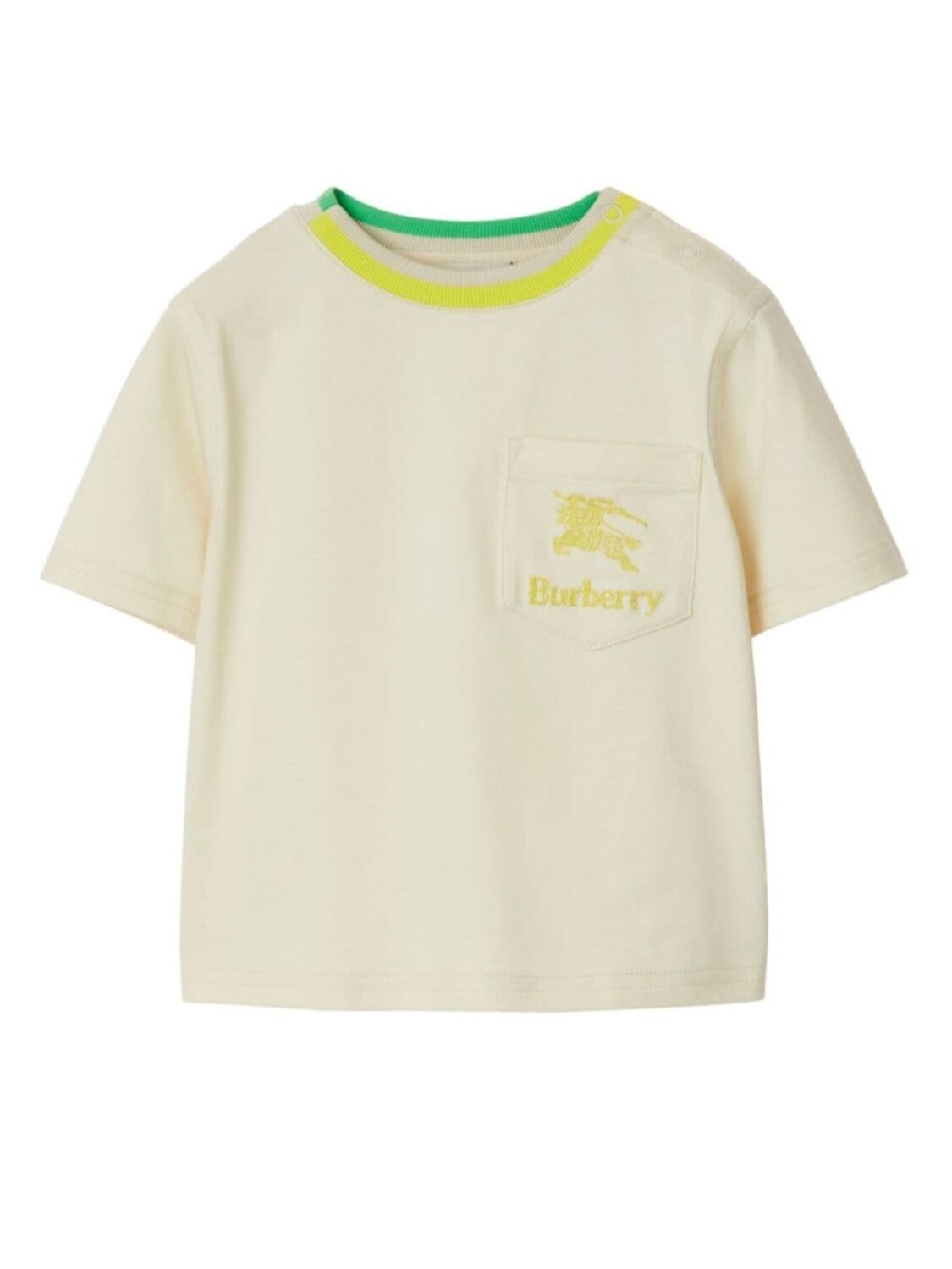 

Burberry Kids футболка с вышивкой EKD, нейтральный цвет