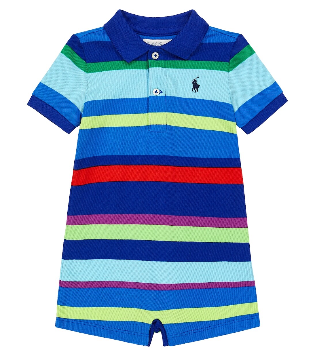 

Детский комбинезон из хлопка в полоску Polo Ralph Lauren Kids, мультиколор